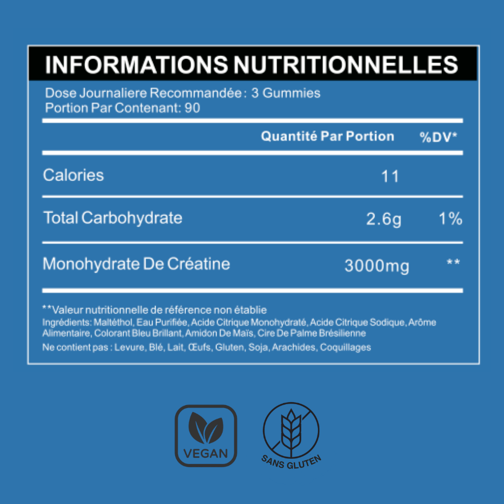 Gummies de Créatine - Myrtille