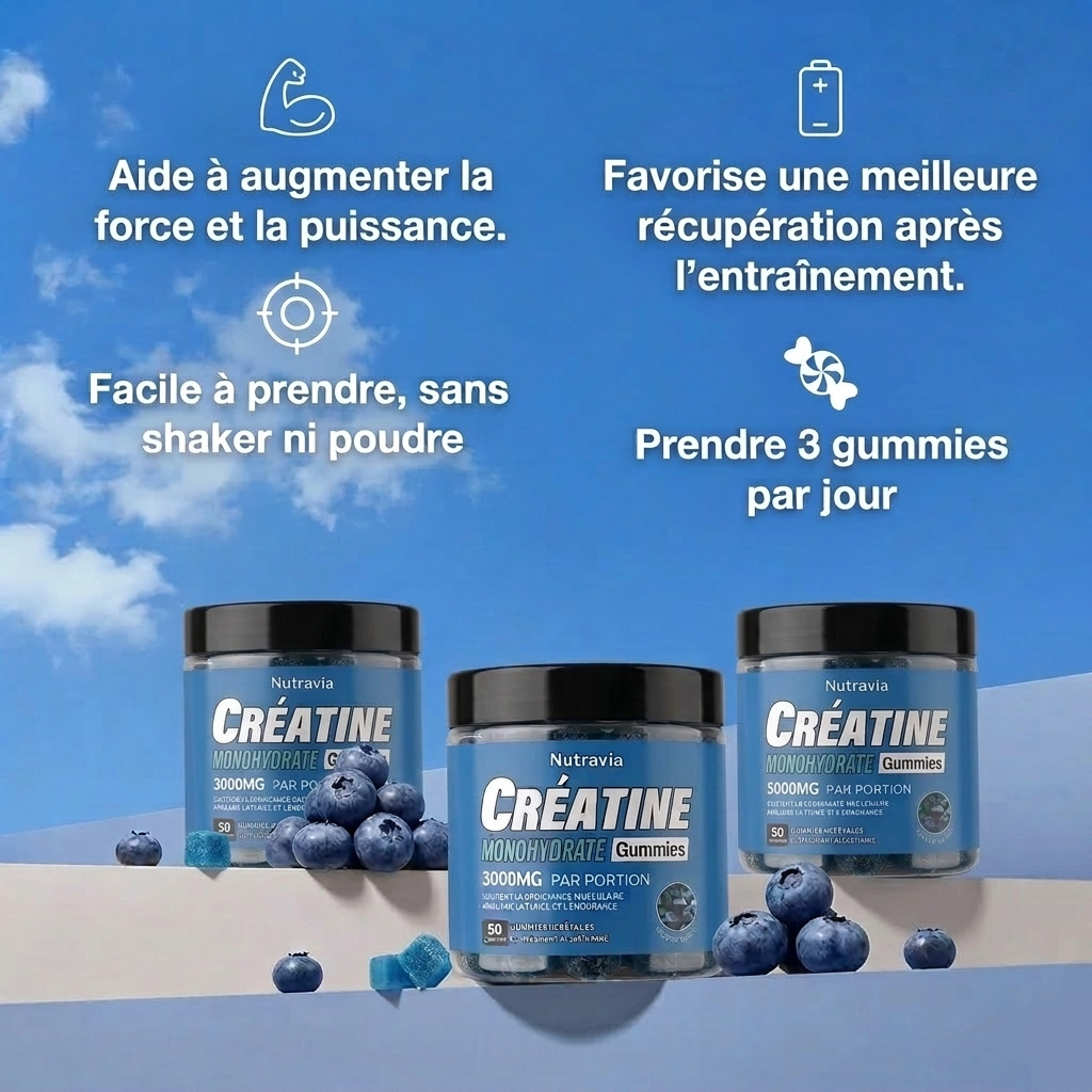 Gummies de Créatine - Myrtille