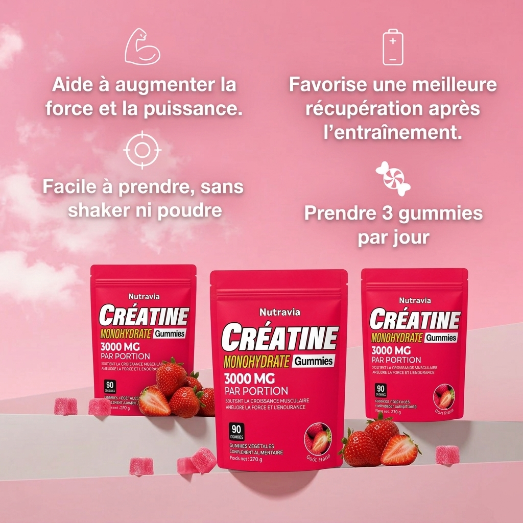 Gummies de Créatine - Fraise